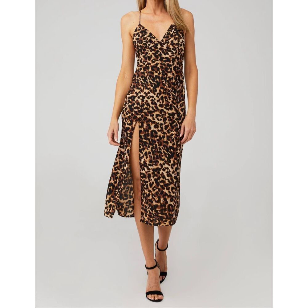 NWT Resa Harper Slip Dress Cheetah